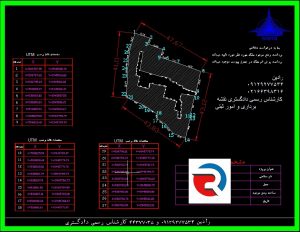 نقشه utm با کد ارتفاعی در منطقه 1 شهرداری تهران