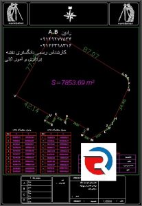 تهیه نقشه utm یو تی ام برای شهرداری منطقه 1 تهران