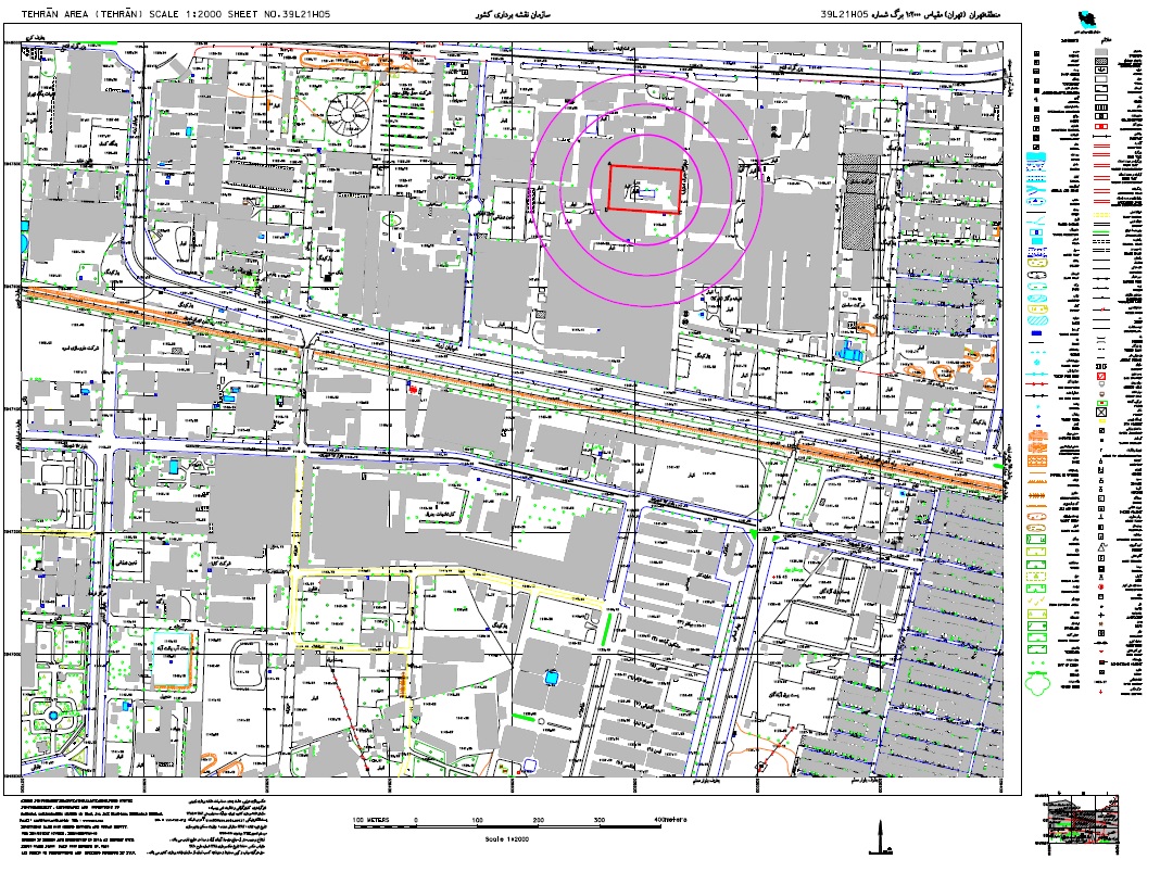 تهیه نقشه UTM جهت ارائه به شهرداری